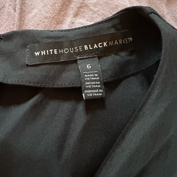 2 nwot never worn whbm tops. Sz 4 (white) sz 6(black). Zip up back - Picture 5 of 6